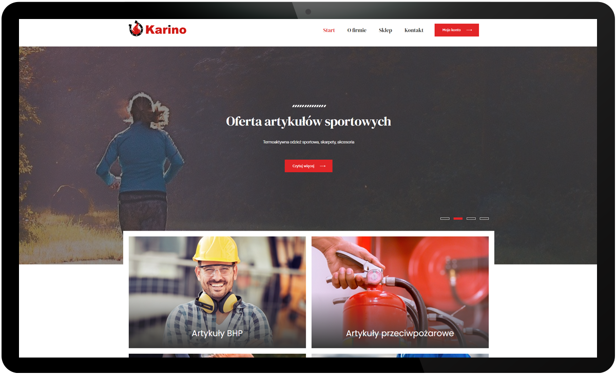 projekt strony Internetowej firmy Integrainstal