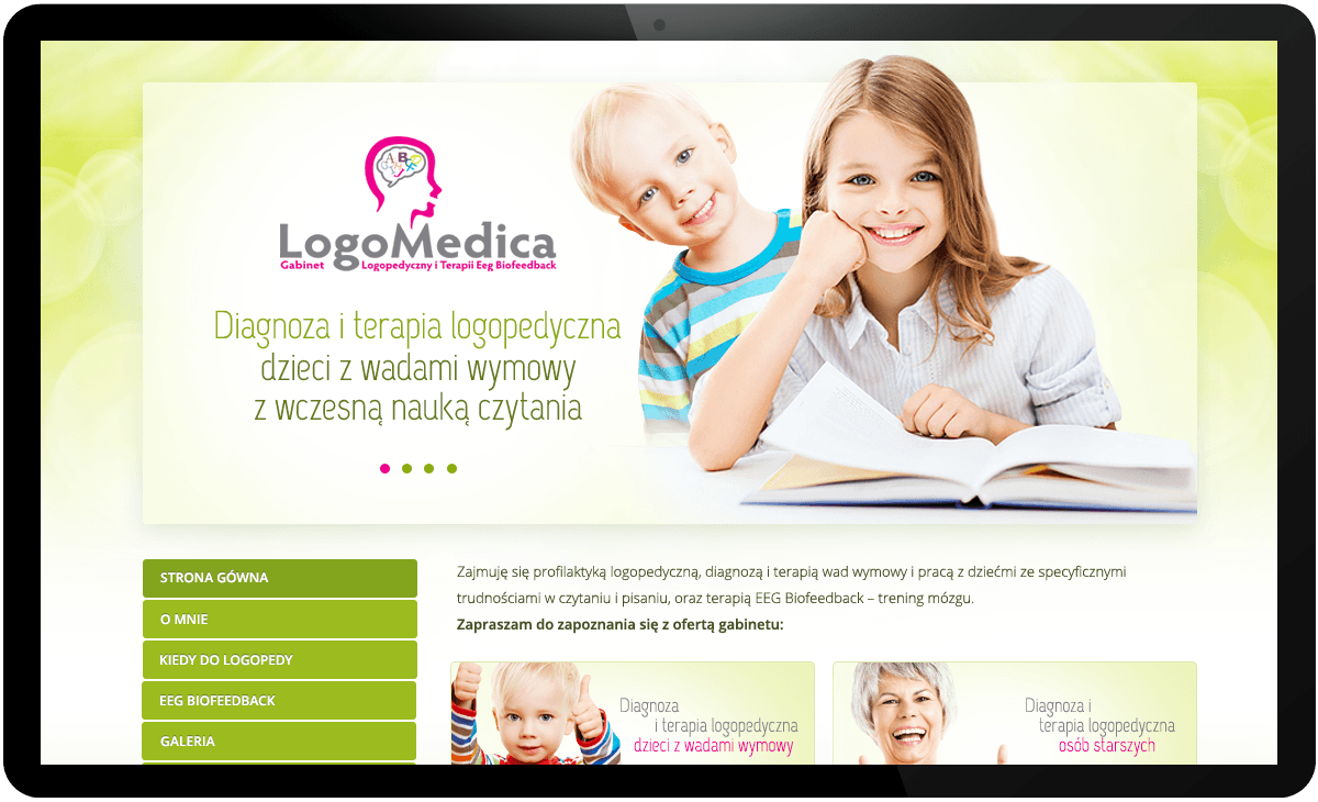 projekt strony internetowej logomedica