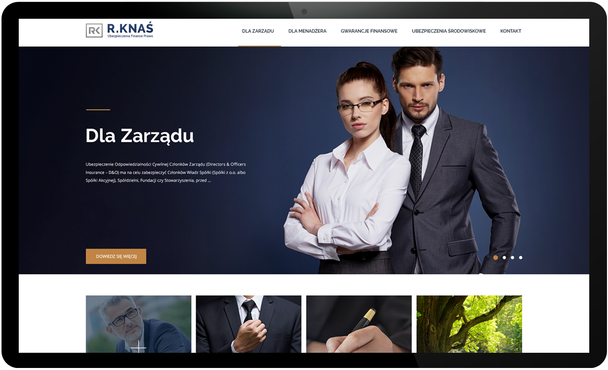 projekt strony internetowej k2