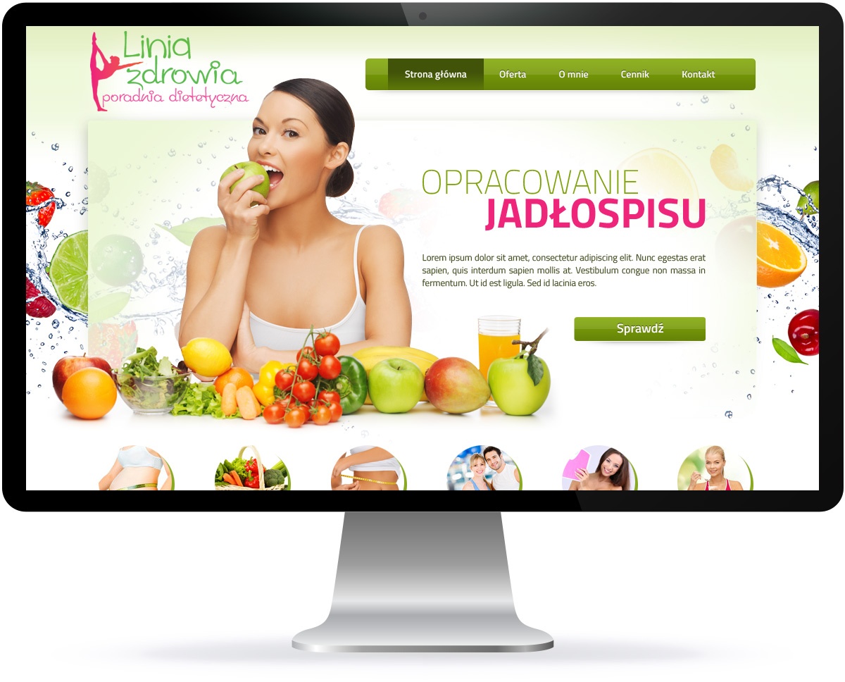 projekt strony internetowej zdrowie