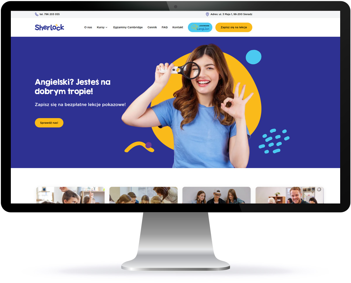 Firma Sherlock w Sieradzu prowadzi kursy języka angielskiego dla dzieci, młodzieży i dorosłych